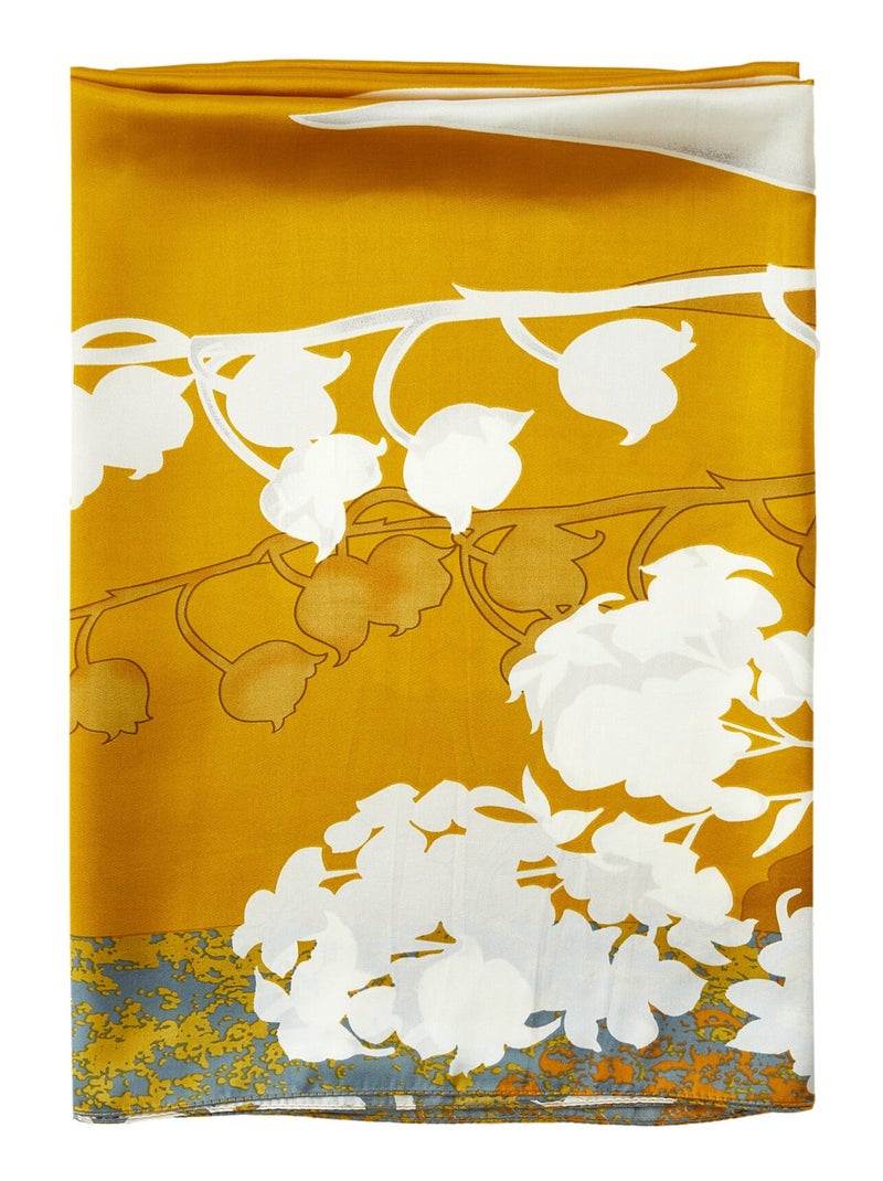 Estola de seda Fiore d'Oro Oro - Kiabi