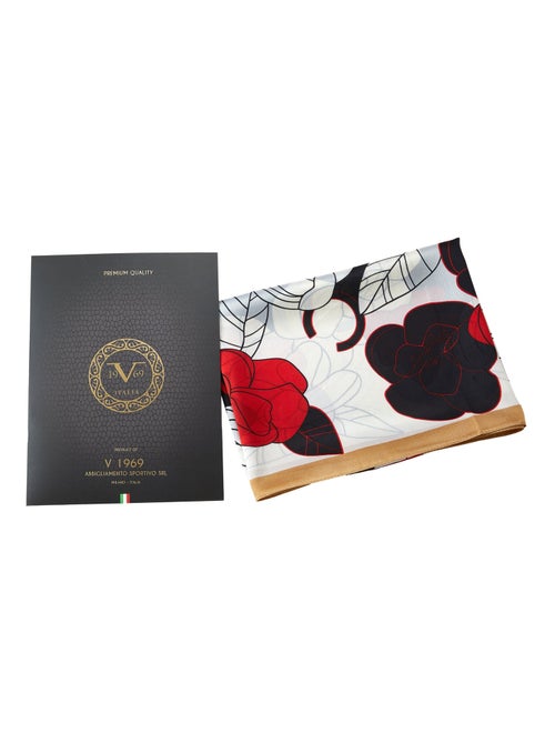 Estola de seda Fiore Rosso - Kiabi Estola de seda Fiore Rosso - Kiabi