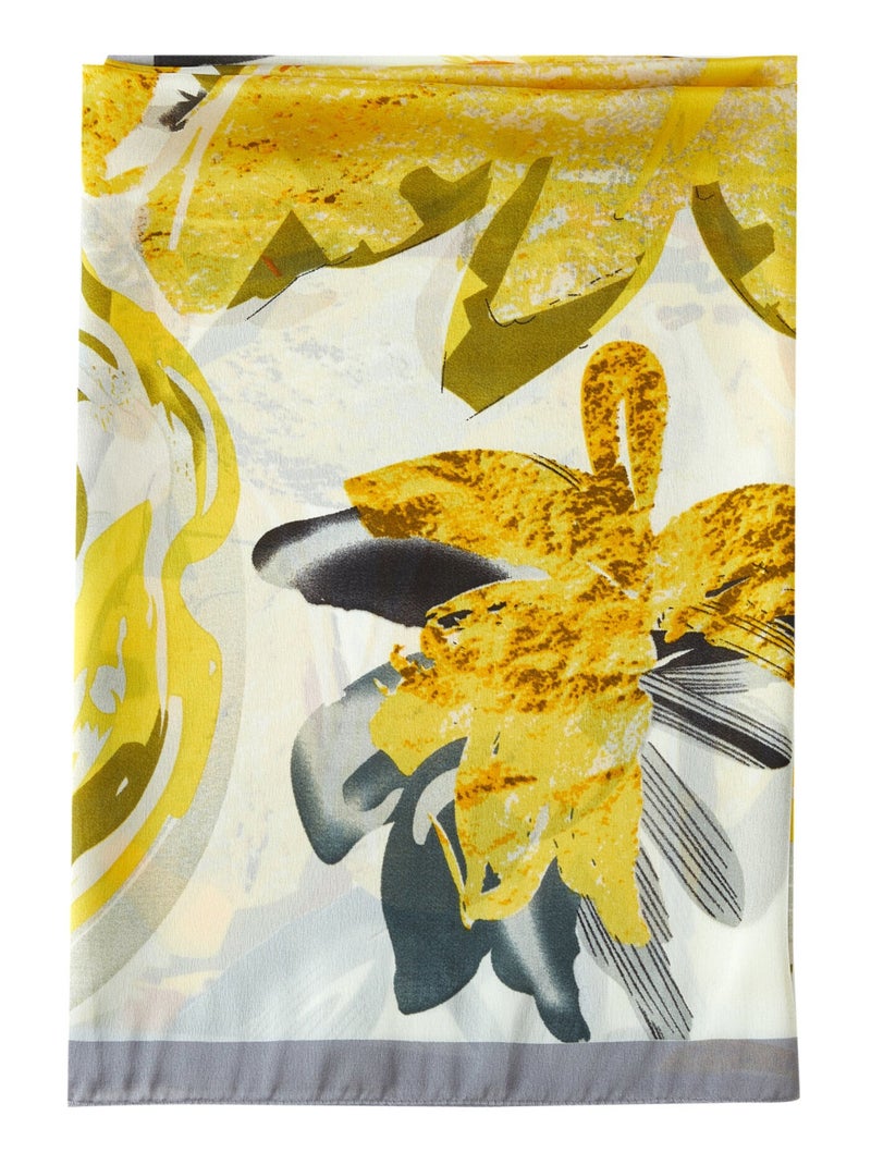 Estola de seda Girasole Amarillo - Kiabi