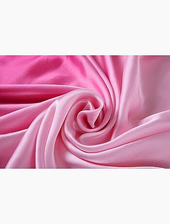 Estola de Seda Rosa Claro Rosa Oscuro Duo