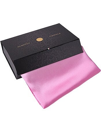 Estola de Seda Rosa Claro Rosa Oscuro Duo