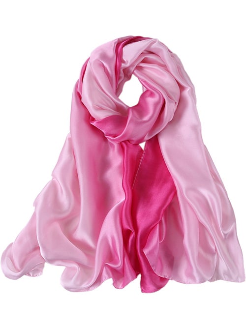 Estola de Seda Rosa Claro Rosa Oscuro Duo - Kiabi Estola de Seda Rosa Claro Rosa Oscuro Duo - Kiabi