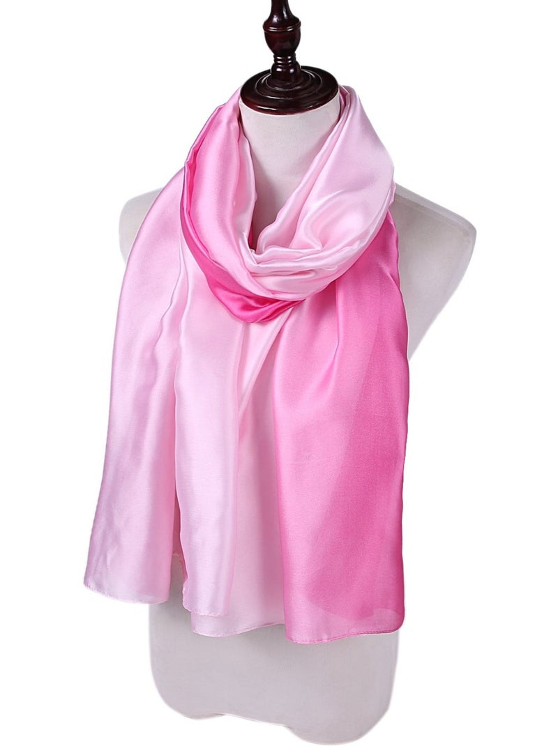Estola de Seda Rosa Claro Rosa Oscuro Duo Rosa - Kiabi