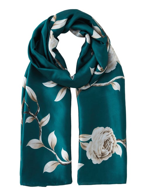 Estola de seda Verde Fiorita - Kiabi Estola de seda Verde Fiorita - Kiabi