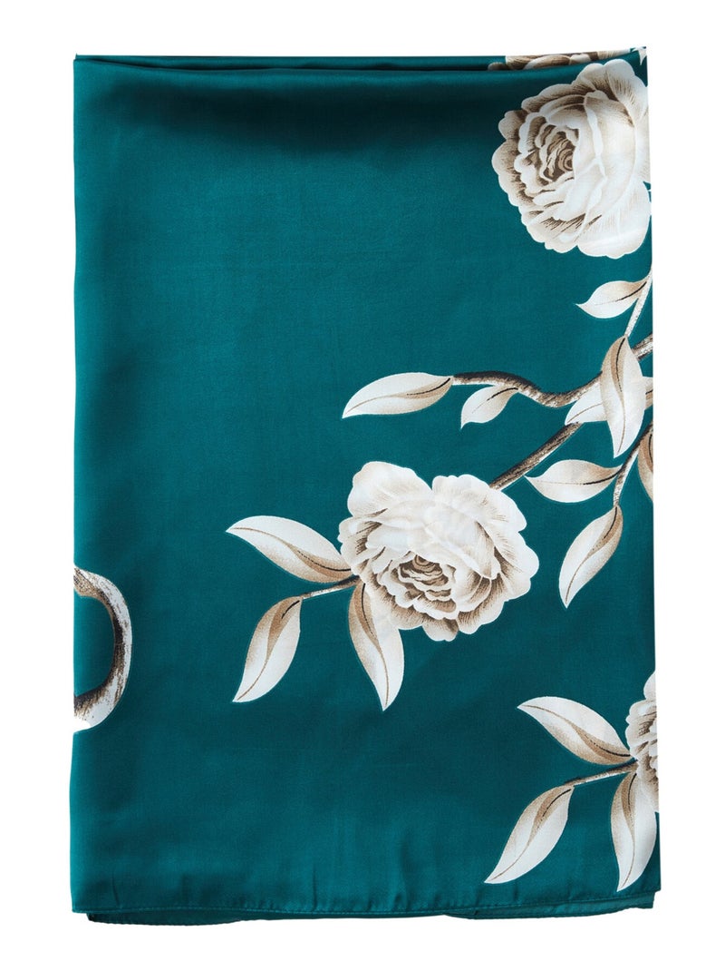Estola de seda Verde Fiorita Verde - Kiabi