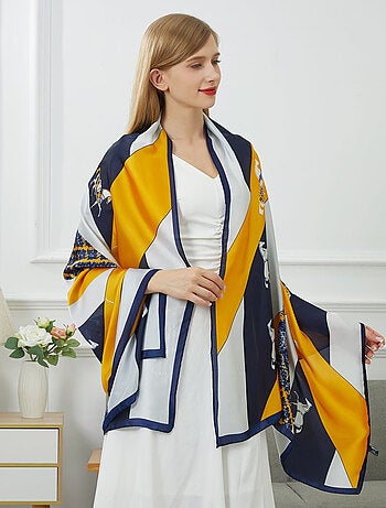 Estola de seda Vivace Patchwork