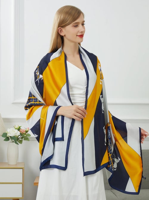 Estola de seda Vivace Patchwork - Kiabi Estola de seda Vivace Patchwork - Kiabi