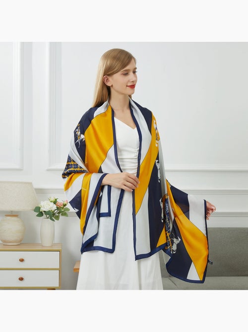 Estola de seda Vivace Patchwork - Kiabi Estola de seda Vivace Patchwork - Kiabi