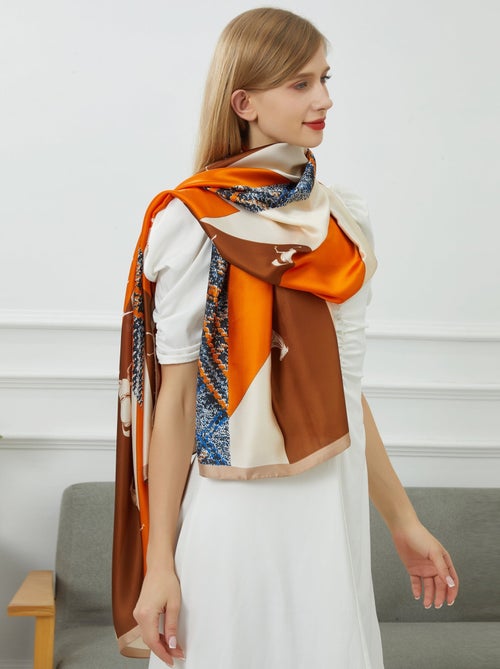 Estola de seda Vivace Patchwork - Kiabi Estola de seda Vivace Patchwork - Kiabi