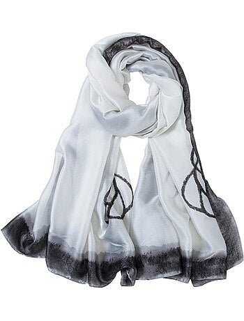 Estola de Seda White Florina