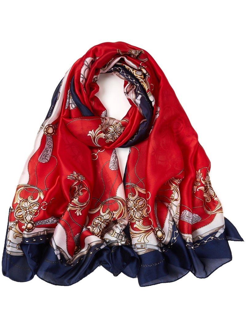 Estola Seda Finechain Rojo - Kiabi