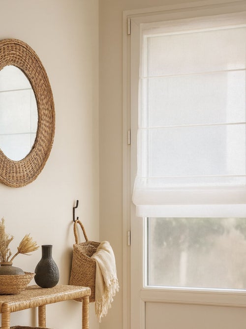 Estor de estameña blanca - Kiabi