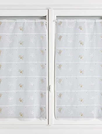 Estor modulable bordado con motivos de palmetas