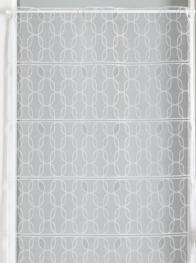 Estor modulable de malla con motivos de cápsulas Blanco - Kiabi