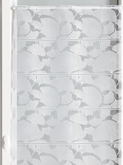 Estor modulable de malla con motivos de ginkgos - Kiabi Estor modulable de malla con motivos de ginkgos - Kiabi