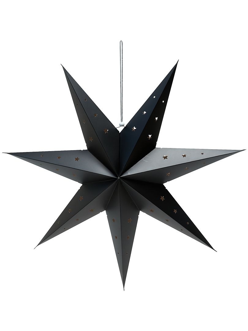 Estrella de decoración 70 cm negro - Kiabi