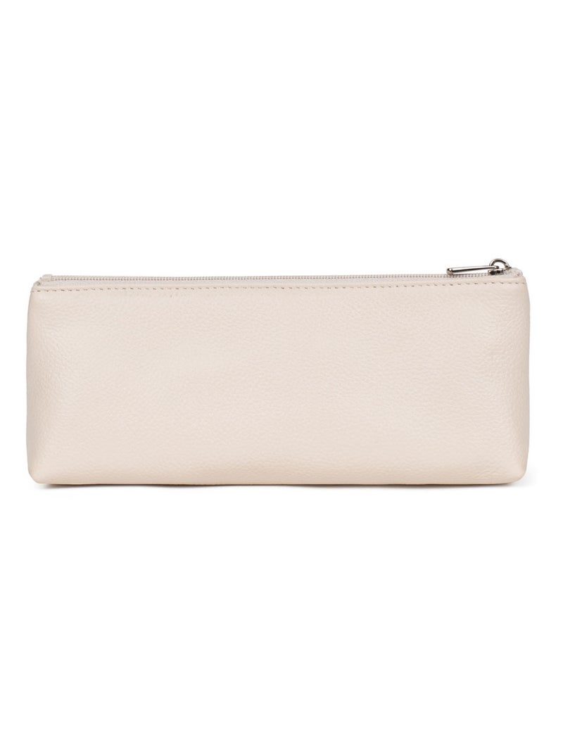 Estuche - cuero confort hexagona Marfil - Kiabi