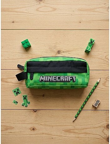 Estuche 2 bolsillos minecraft mojang studios