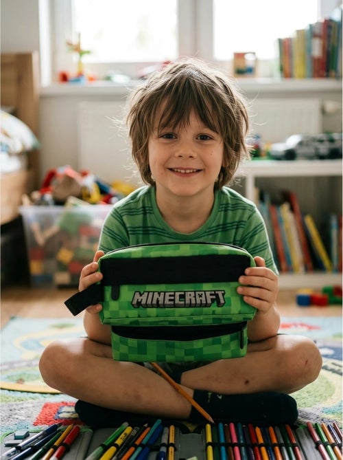 Estuche 2 bolsillos minecraft mojang studios - Kiabi Estuche 2 bolsillos minecraft mojang studios - Kiabi