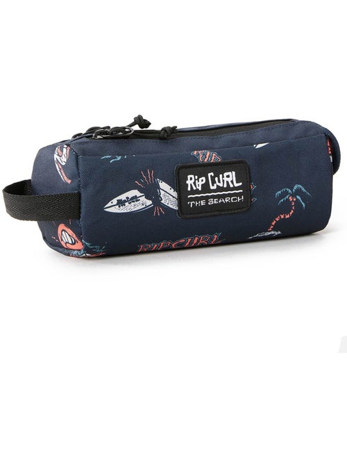 Estuche 2 compartimentos 21 cm estampado surf con cremallera - rip curl - Kiabi Estuche 2 compartimentos 21 cm estampado surf con cremallera - rip curl - Kiabi