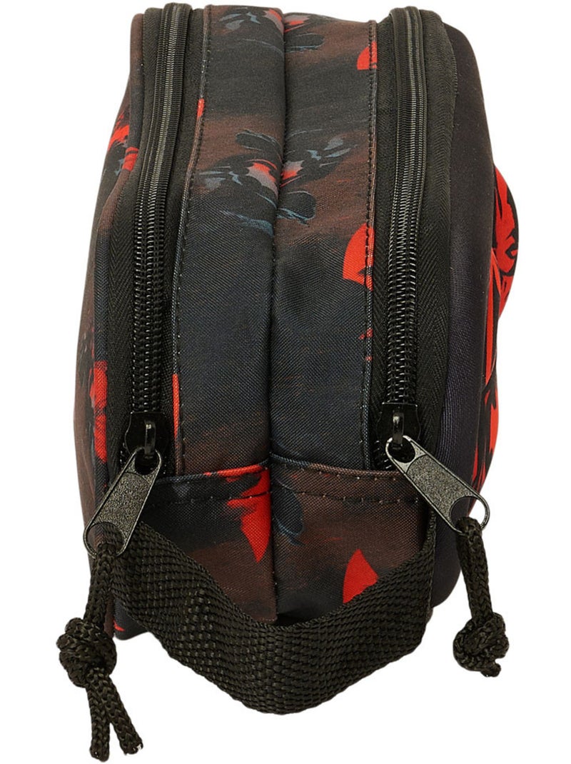 Estuche 2 compartimentos con cremallera batman estilo 3d 21 cm 1 l Negro Rosa oscuro Azul - Kiabi