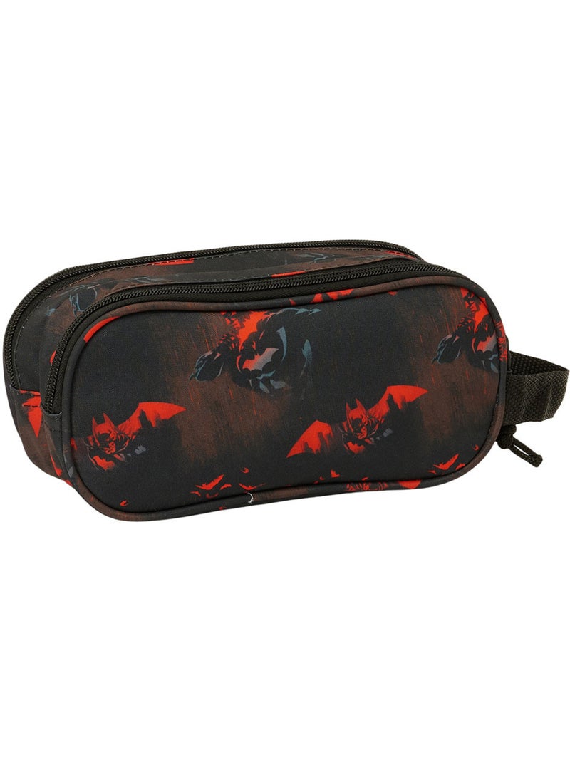 Estuche 2 compartimentos con cremallera batman estilo 3d 21 cm 1 l Negro Rosa oscuro Azul - Kiabi