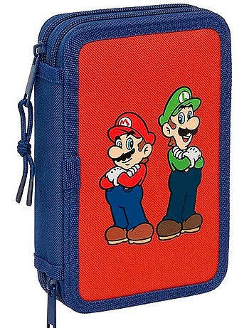 Estuche 3 compartimentos super mario mamma mia equipado 29 piezas