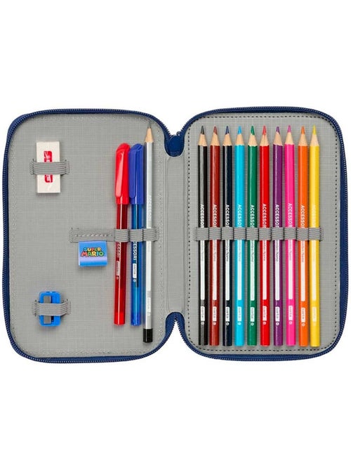 Estuche 3 compartimentos super mario mamma mia equipado 29 piezas - Kiabi Estuche 3 compartimentos super mario mamma mia equipado 29 piezas - Kiabi
