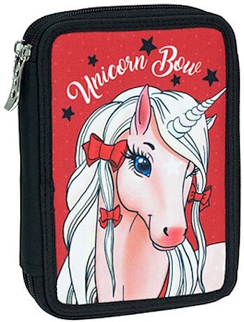 Estuche back me up unicornio 2 compartimentos equipado