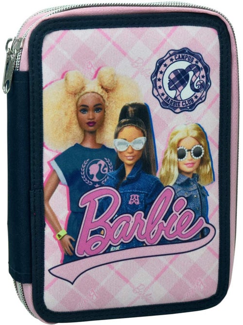 Estuche 'barbie' equipado 2 compartimentos con cremallera – 18 cm - 1º primaria - Kiabi Estuche 'barbie' equipado 2 compartimentos con cremallera – 18 cm - 1º primaria - Kiabi