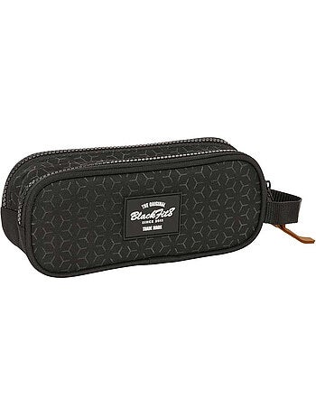 Estuche blackfit8 cmp de tejido reciclado 2 compartimentos
