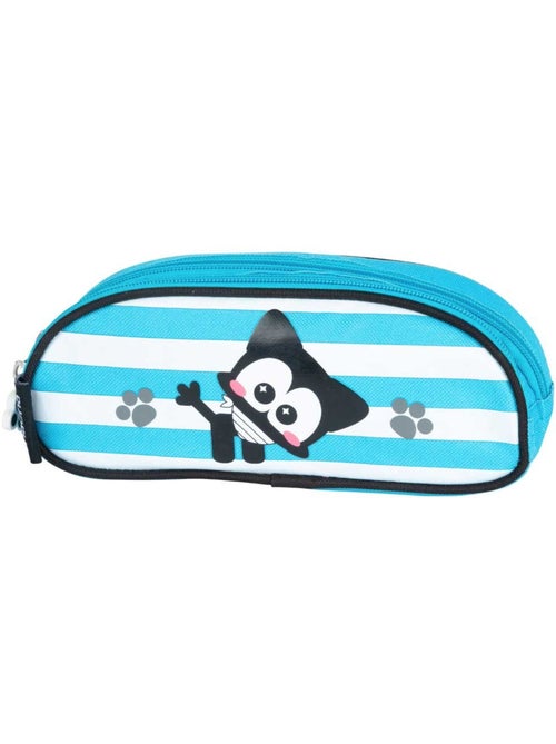 Estuche chacha 22 cm 2 compartimentos con cremallera - Kiabi
