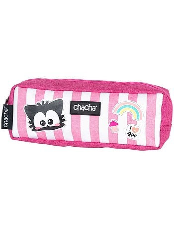 Estuche chacha de tejido con cremallera 22 x 8 x 5 cm