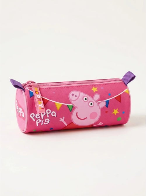 Estuche cilíndrico 21 cm en poliéster peppa pig - Kiabi