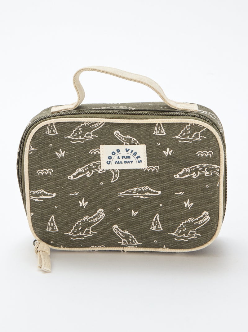 Estuche cocodrilo Verde - Kiabi