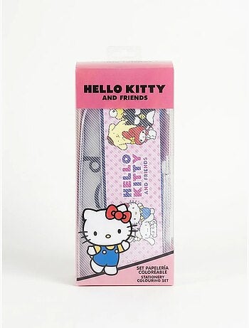 Estuche completo Hello Kitty con lápices y regla