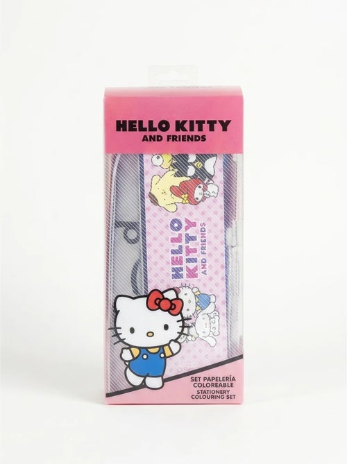 Estuche completo Hello Kitty con lápices y regla - Kiabi