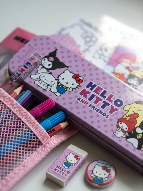 Estuche completo Hello Kitty con lápices y regla - Kiabi