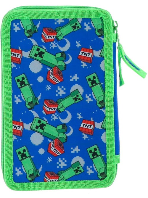Estuche con cremallera 3 compartimentos minecraft creeper boom 20 cm - Kiabi Estuche con cremallera 3 compartimentos minecraft creeper boom 20 cm - Kiabi