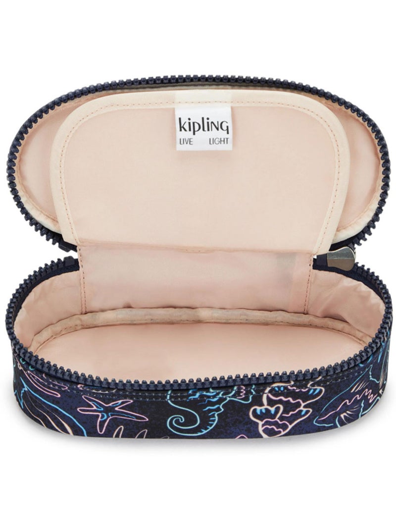Estuche con cremallera de nailon duobox kipling con 14 portabolígrafos Azul Rosa - Kiabi