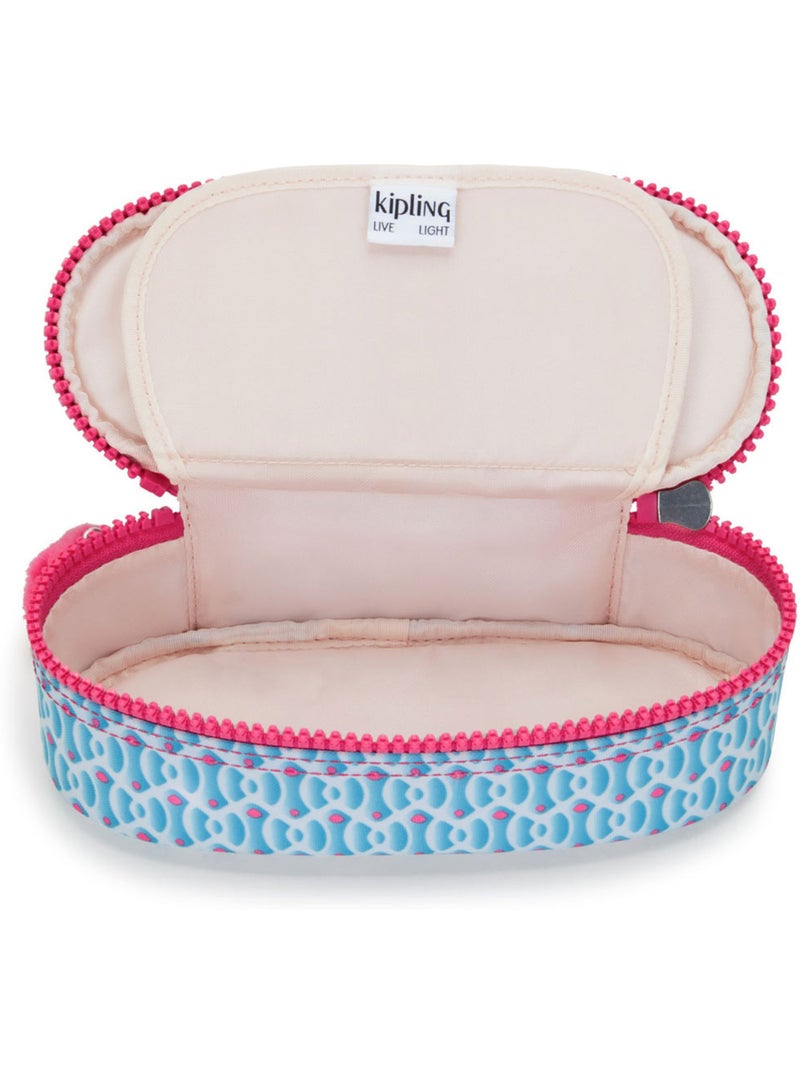 Estuche con cremallera de nailon duobox kipling con 14 portabolígrafos Azul Rosa - Kiabi