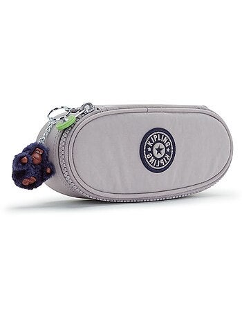 Estuche con cremallera de nailon duobox kipling con 14 portabolígrafos