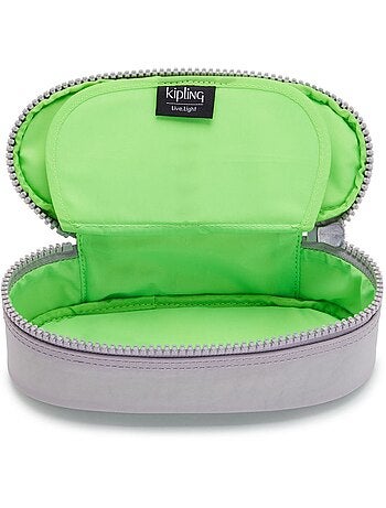 Estuche con cremallera de nailon duobox kipling con 14 portabolígrafos