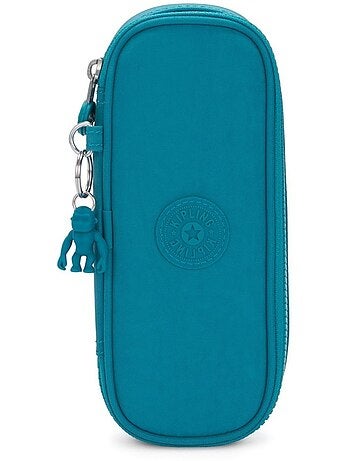 Estuche con cremallera kipling turquoise sea – hasta 30 bolígrafos – 22 cm