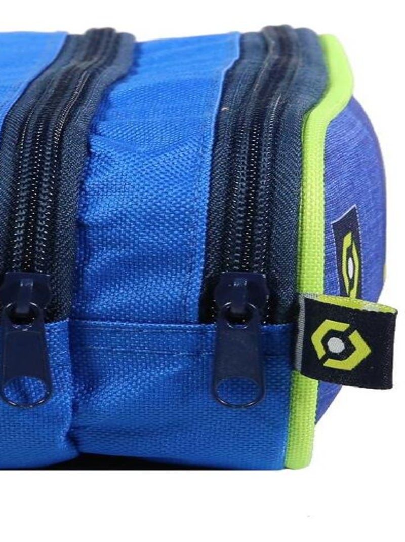 Estuche con cremallera 'ligue 1' – 2 compartimentos rectangular 23 cm - bagtrotter Azul - Kiabi