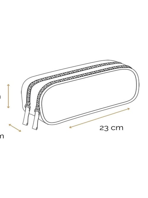 Estuche con cremallera 'ligue 1' – 2 compartimentos rectangular 23 cm - bagtrotter - Kiabi Estuche con cremallera 'ligue 1' – 2 compartimentos rectangular 23 cm - bagtrotter - Kiabi