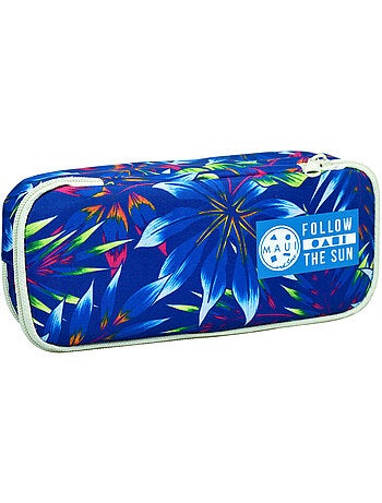Estuche con cremallera maui & sons poliéster estampado tropical follow the sun