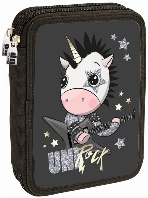 Estuche con cremallera 'unicorn rock' 20 cm, con contenido - Kiabi Estuche con cremallera 'unicorn rock' 20 cm, con contenido - Kiabi