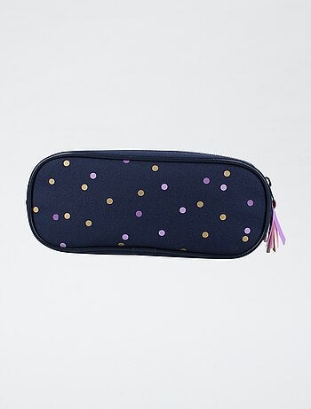Estuche con doble compartimento