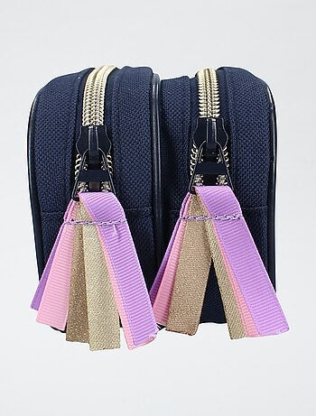 Estuche con doble compartimento
